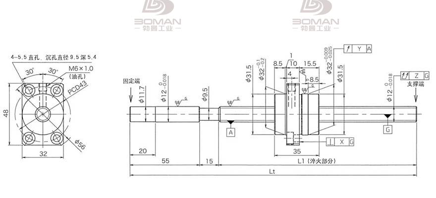 KURODA HG1230QS-BEZR-0800A 黑田精工丝杠验收标准
